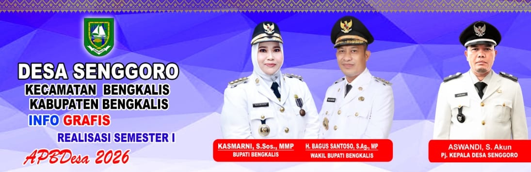 PENGUMUMAN INFORMASI GRAFIS REALISASI APBDesa SEMESTER 1 TAHUN 2026